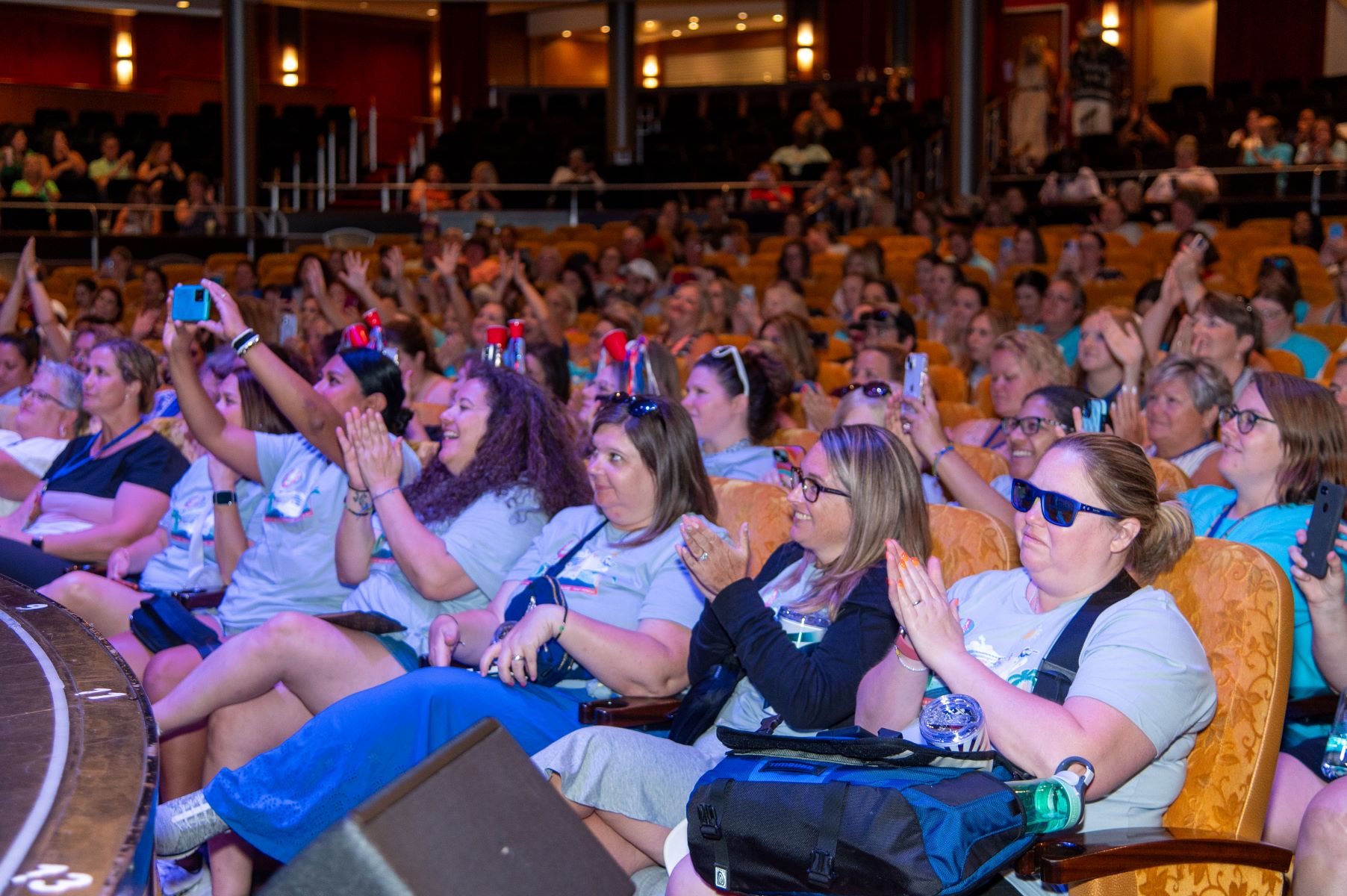 people in auditorium for the cruise