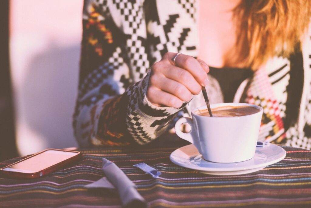 hot beverage in mug